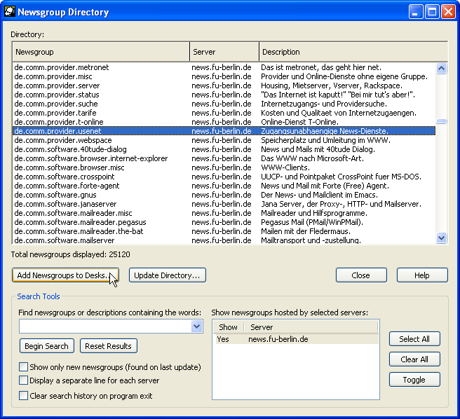 Gruppen&uuml;bersicht